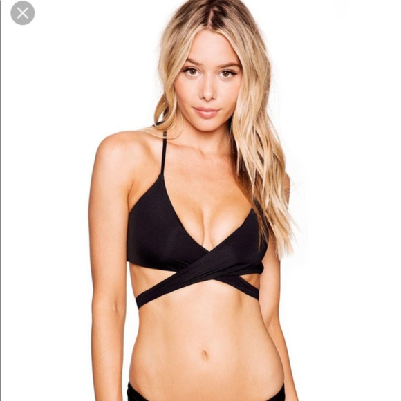 black wrap bikini